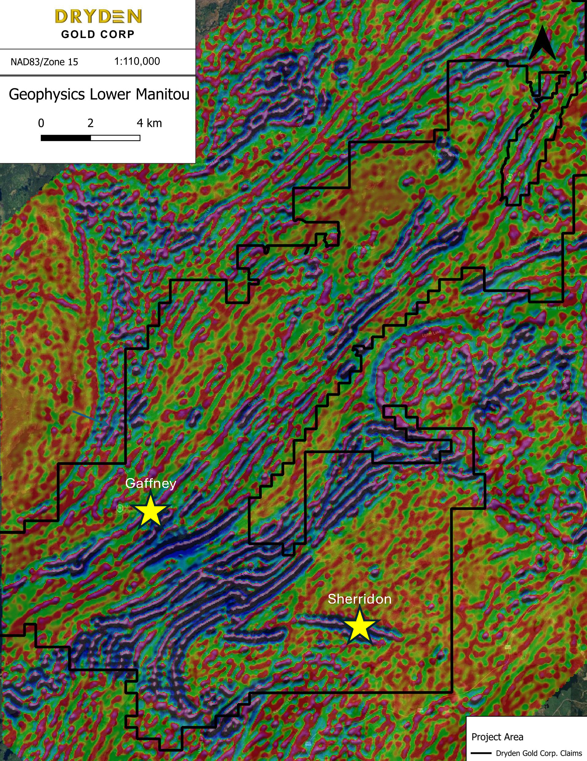 Sherridon Geophysics Map 1 To 110000 With Labels Final Cr